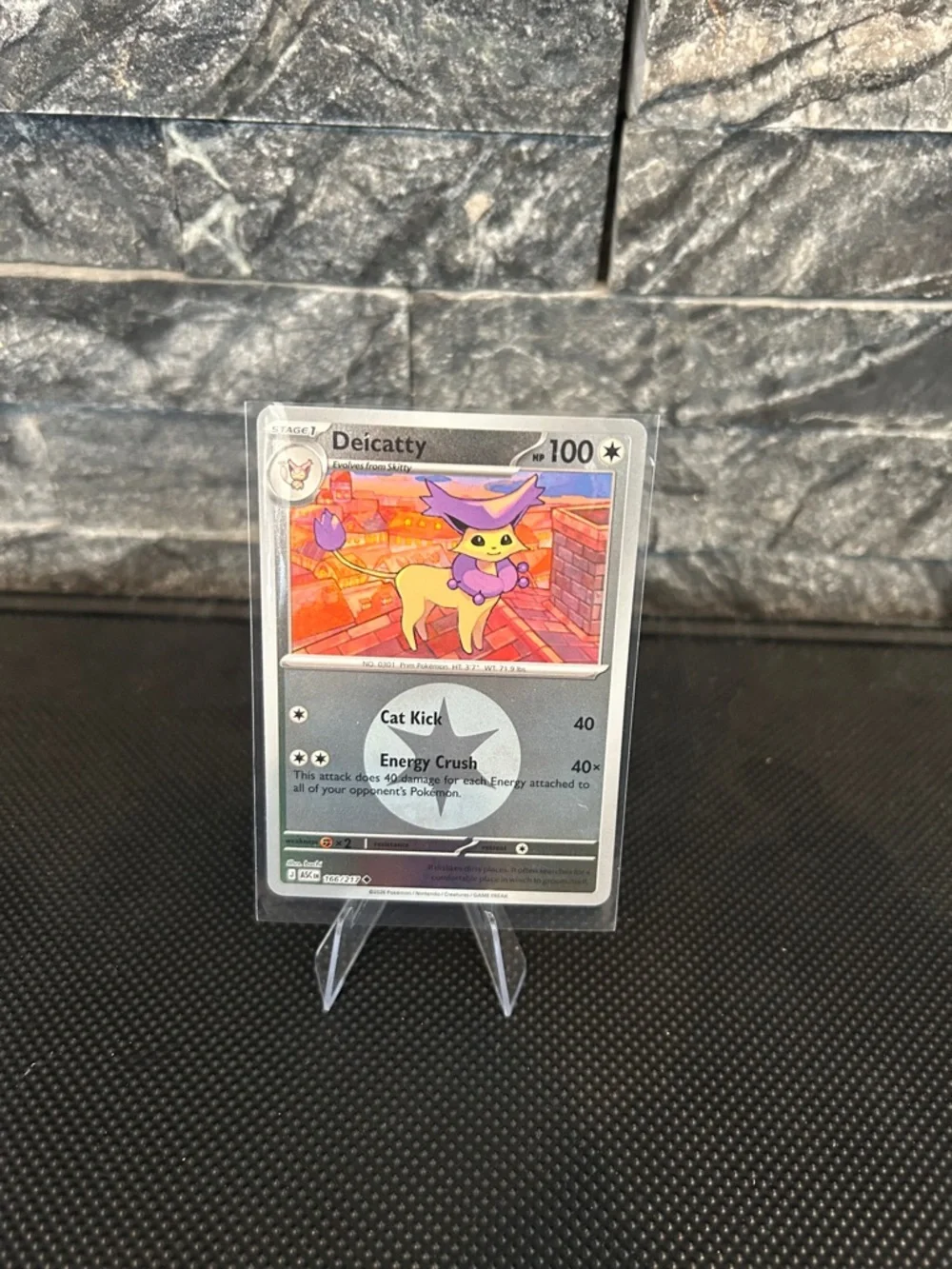 Pokemon Delcatty 166/217 Reverse Holo Rare from Ascended Heroes Set M/NM